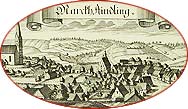 Historische Zeichnung der Marktgemeinde Aindling