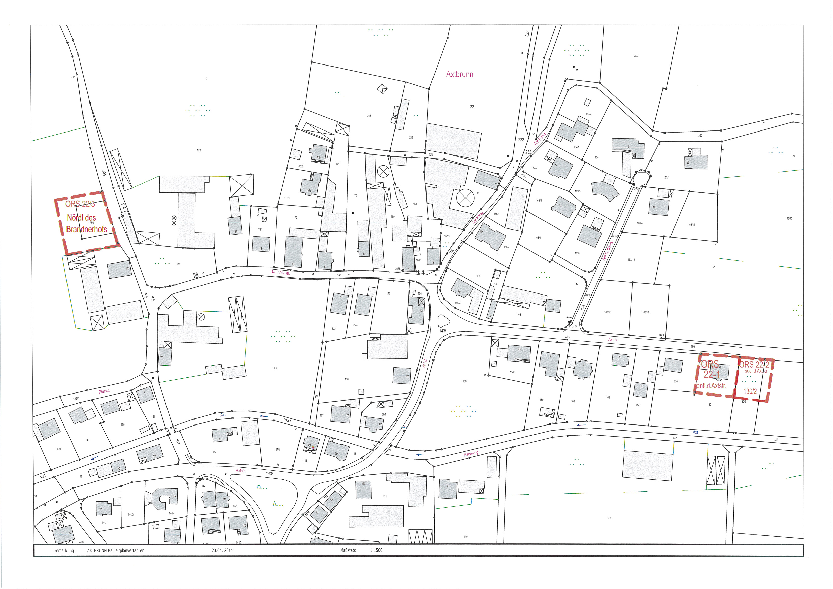 Grossansicht in neuem Fenster: Bebauungspläne in Axtbrunn